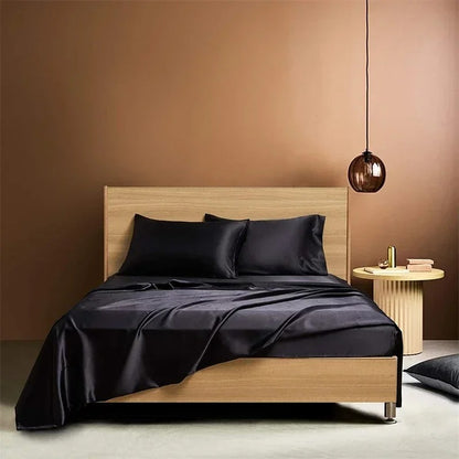 SILK HAVEN™ 4-Piece Premium Satin Bedding Set