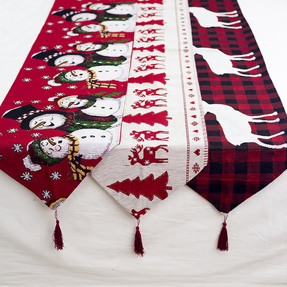 VIVORA™ Noel Embroidered Cotton Table Runner