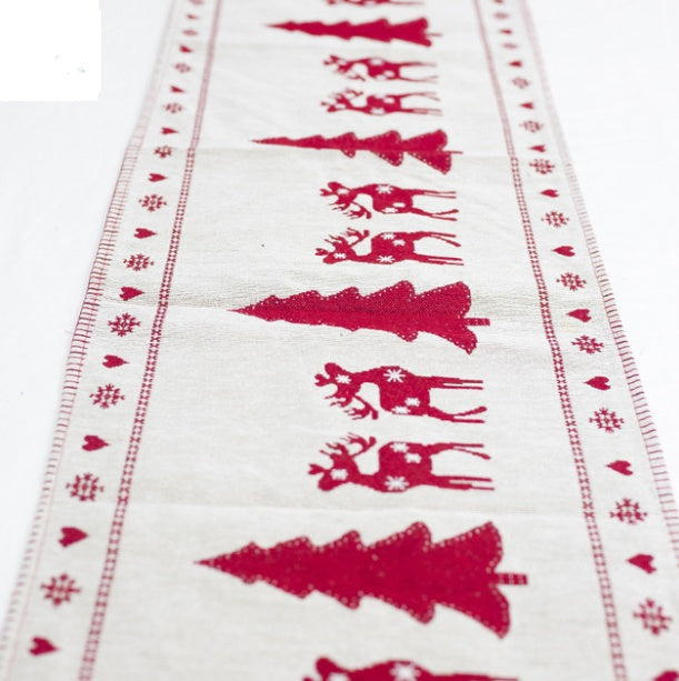 VIVORA™ Noel Embroidered Cotton Table Runner
