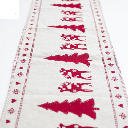 VIVORA™ Noel Embroidered Cotton Table Runner
