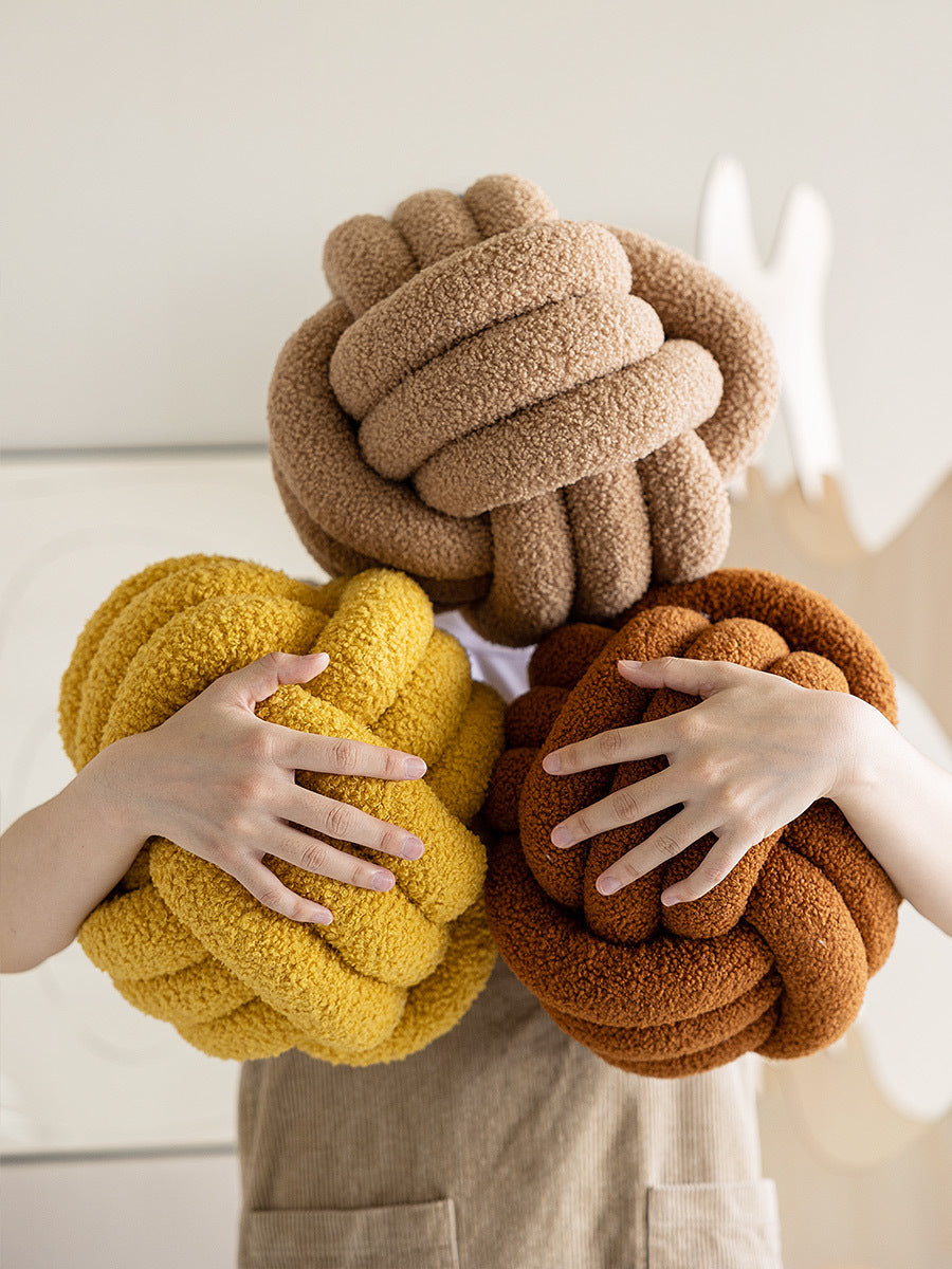 VIVORA™  Handcrafted Spherical Throw Pillow for Bed & Living Room